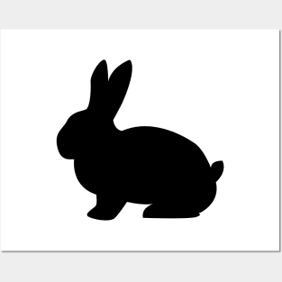Rabbit Silhouette Posters and Art